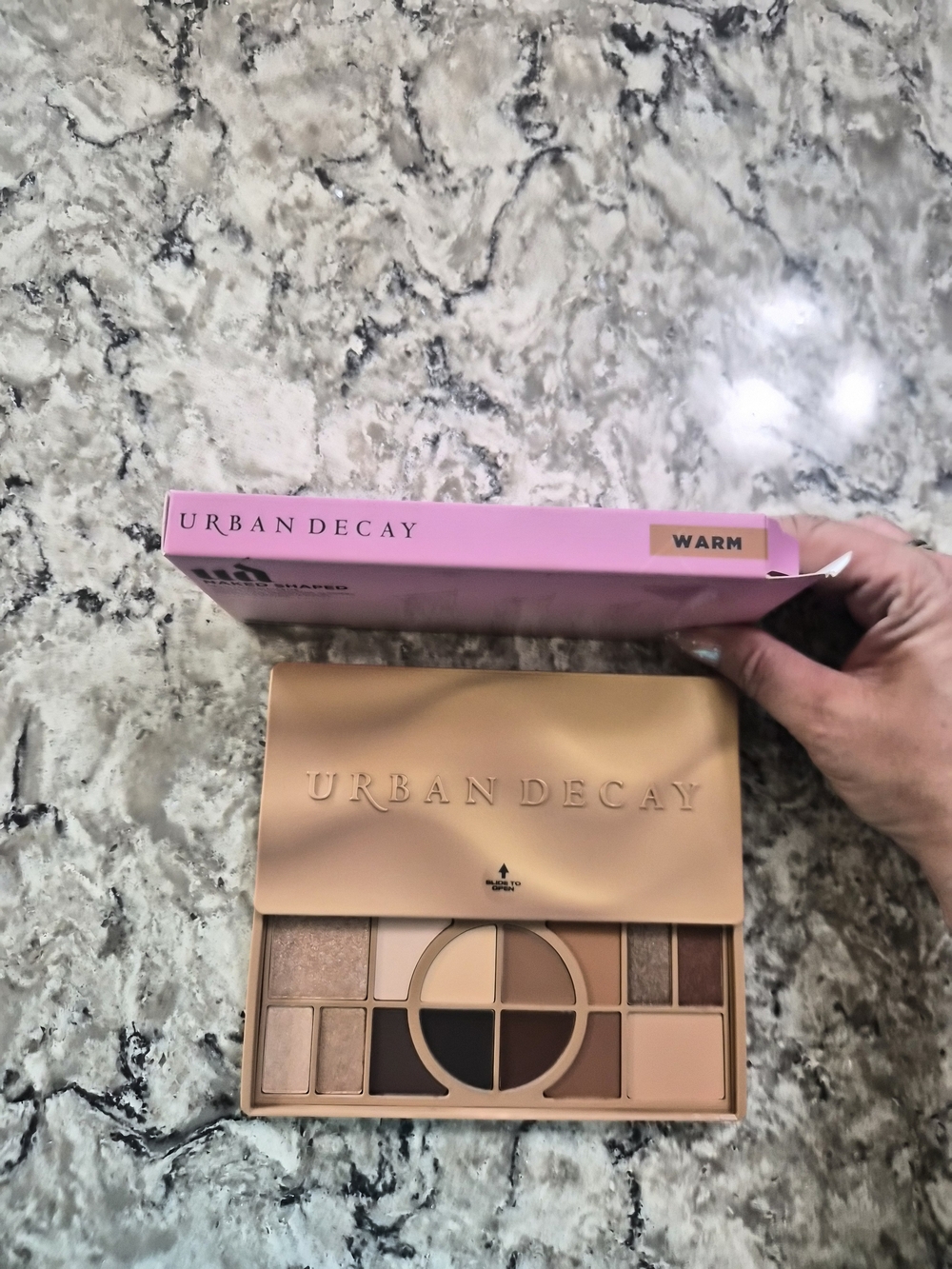 Urban Decay Warm Eyeshadow Palette — Beige, Brown, Gold, Pink Tones